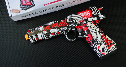 New favorite of soft bullet gun: 1911 pistol skull skin version, safe and cool parent-child toy