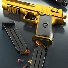 Golden Desert Eagle Soft Bullet Gun: A safe and cool new shooting experience