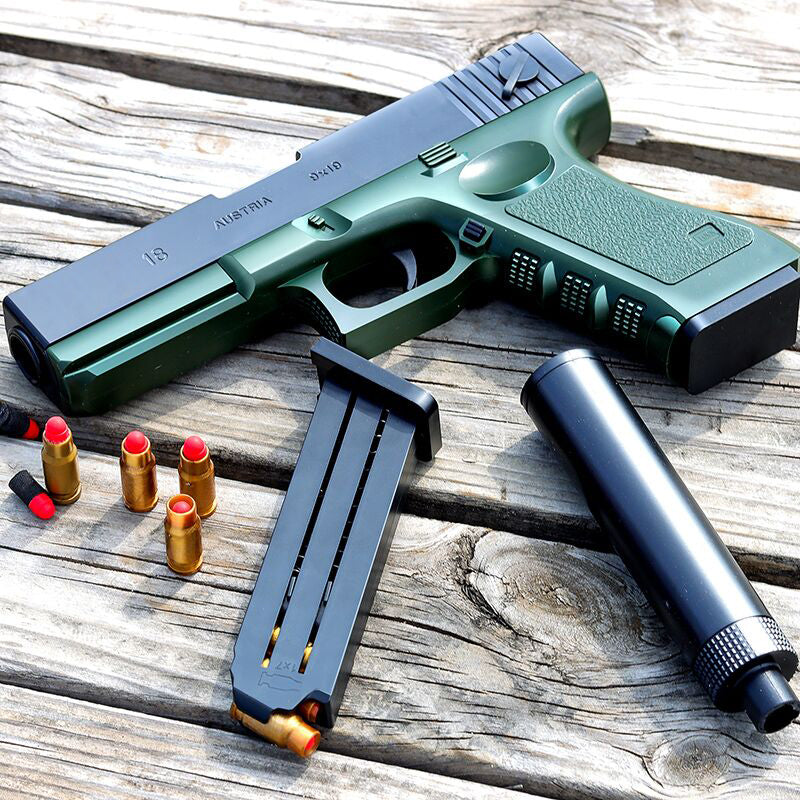 Explore the green battlefield: Glock G18 soft bullet gun, a new favorite for parent-child interaction