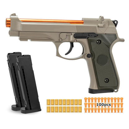 Toy Guns for Boys, semi-automatische shell die speelgoedpistolen uitwerpen die er echt uitzien, nep speelgoedmodel stress shot speelgoedpistool pistool beste cadeau voor kinderen jongens grils 8+