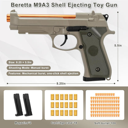 Beretta Toy guns, Semi-automatic Shell ejecting Toy Guns That Look Real-