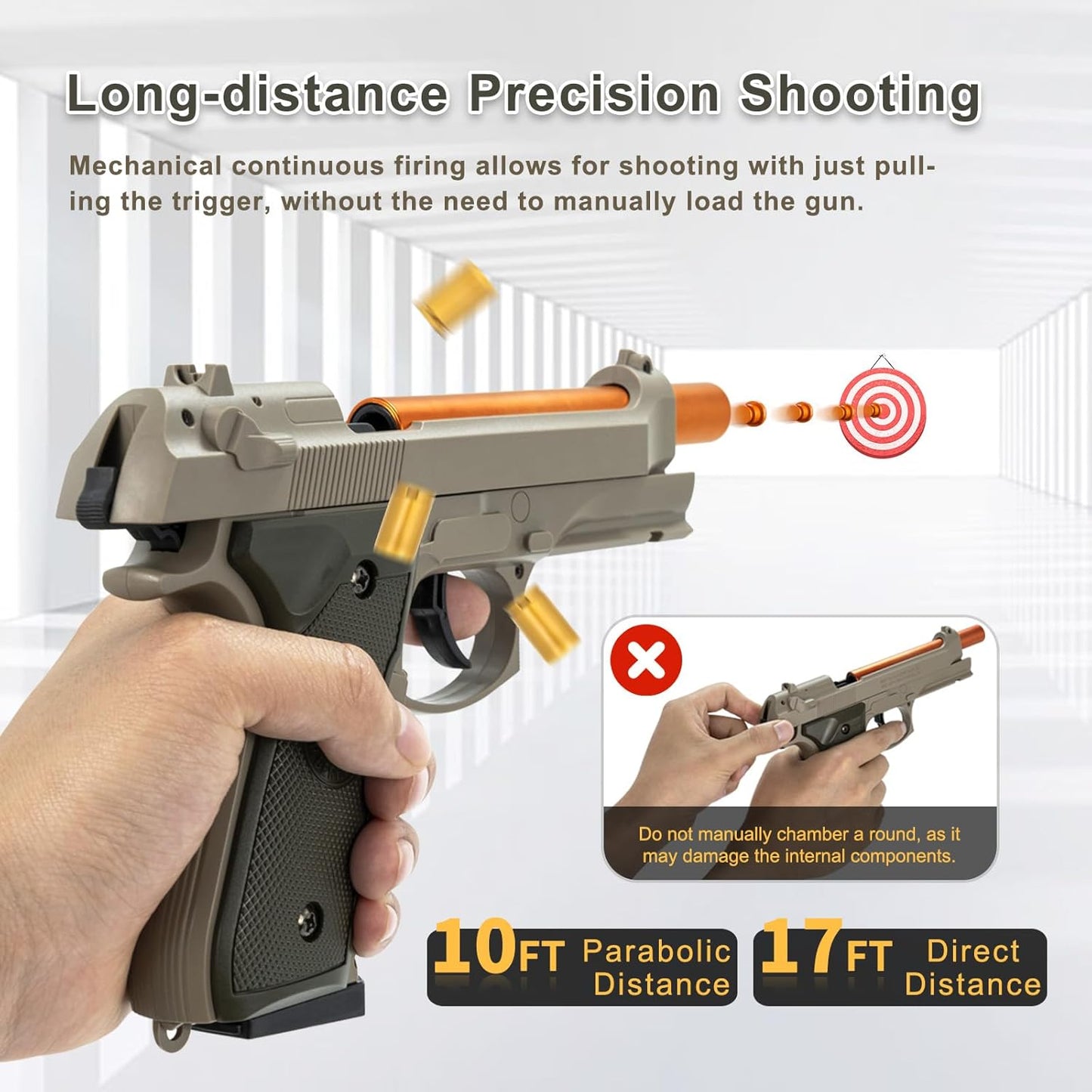 Beretta Toy guns, Semi-automatic Shell ejecting Toy Guns That Look Real-