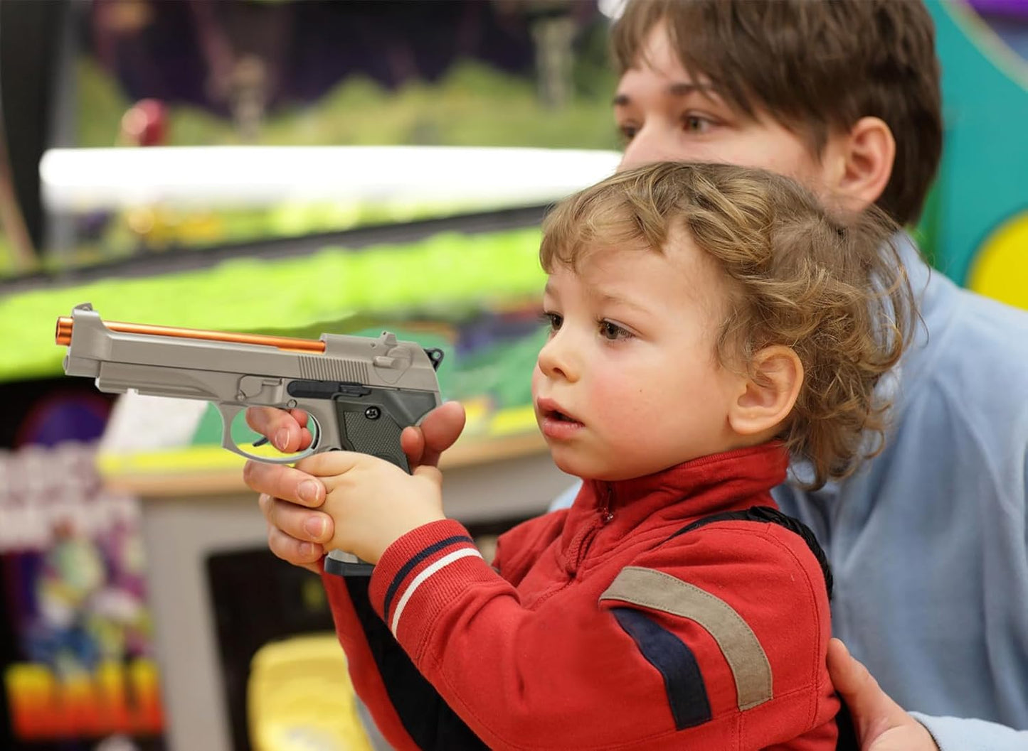 Spielzeugpistolen für Jungen, halbautomatische, Patronenhülsen auswerfende Spielzeugpistolen, die echt aussehen, gefälschtes Spielzeugmodell, Stressschuss-Spielzeugpistole, das beste Geschenk für Kinder, Jungen und Mädchen ab 8 Jahren