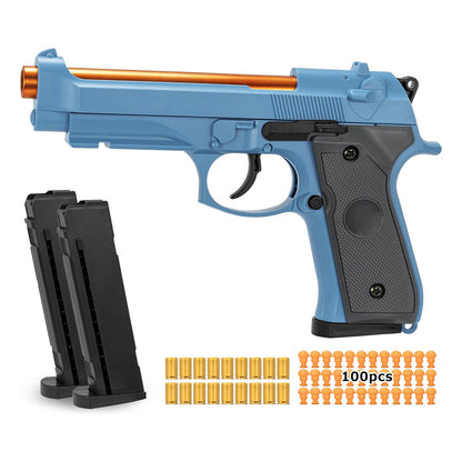 Toy Guns for Boys, semi-automatische shell die speelgoedpistolen uitwerpen die er echt uitzien, nep speelgoedmodel stress shot speelgoedpistool pistool beste cadeau voor kinderen jongens grils 8+