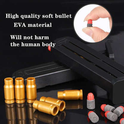 Toy Gun,  EVA Safety Foam Soft Bullet, Hand-pull slide to simulate real ejection