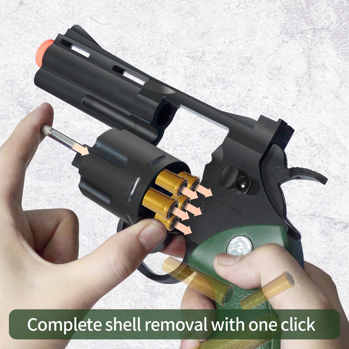 Revolver Toy Gun EVA Soft Bullets, Surprise Gift for Boys and Girls 12+