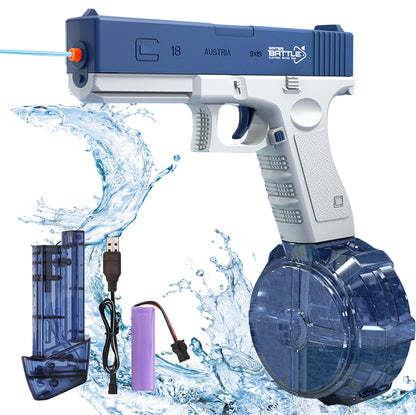 Pistola ad acqua elettrica giocattolo - Pistole ad acqua ad alta capacità 465cc+60cc per adulti e bambini, pistole a spruzzo d'acqua con portata di 32 piedi