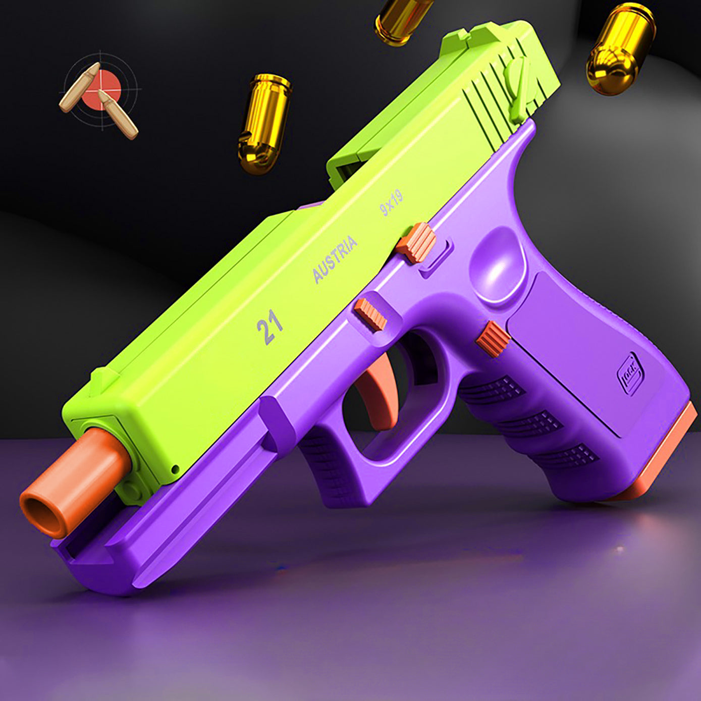 3D -geprinte G21 speelgoedpistool, fidgetpistool/een goed pistool voor decompressie, kan herladen maar kan niet schieten, voor familie en vrienden