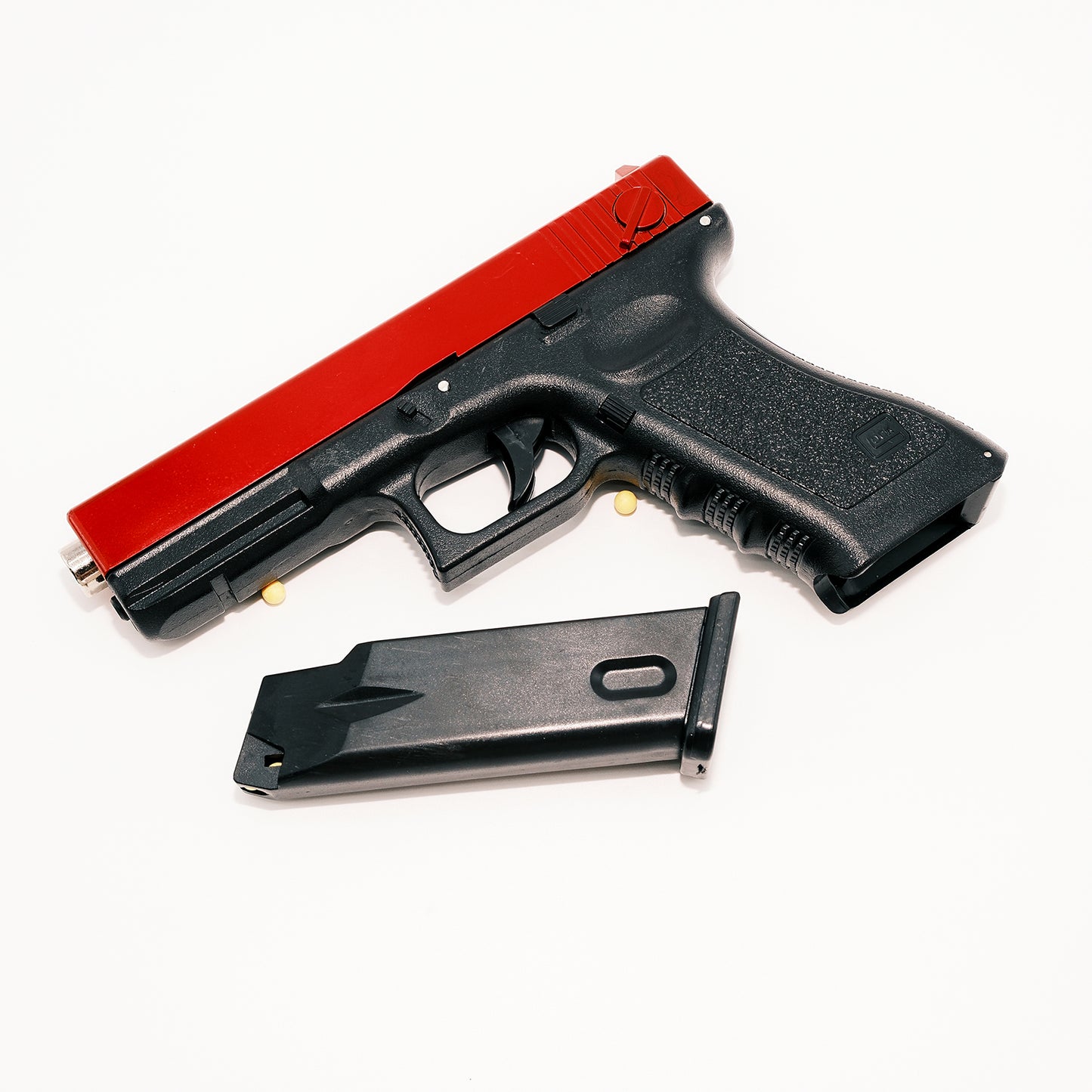 BB gun G18, 6mm plastic bbs pistol manual Red