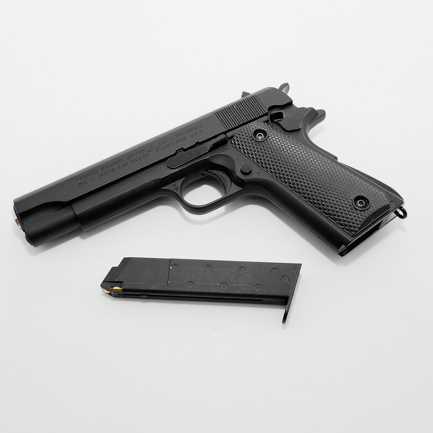 Black Hawk II 1911 bb gun, manual 6mm plastic bbs, Metal gun body and magazine