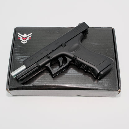 Black Hawk G17 bb gun, manual 6mm plastic bbs, Metal gun body and magazine