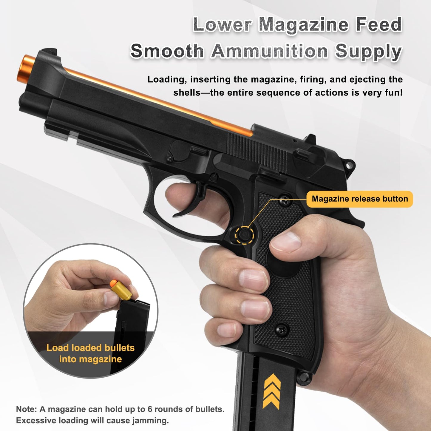 Beretta Toy guns, Semi-automatic Shell ejecting Toy Guns That Look Real-